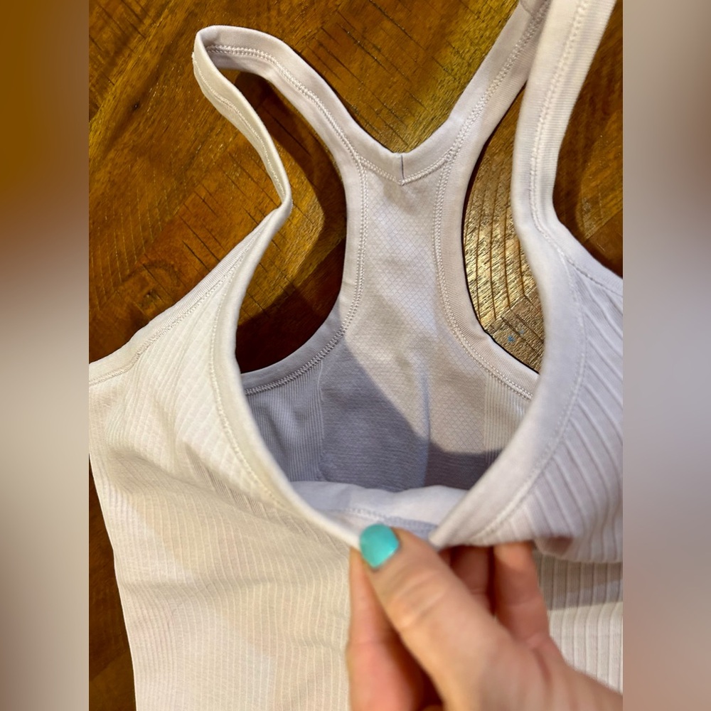 LULULEMON Ebb to Street Tank PETAL PINK size 8 - Picture 3 of 5